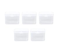 5pcs sponge scatola di archiviazione trasparente multiuso portatile pulito piccolo contenitore di plastica