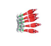 5pcs Squid Jigs Glow Ganci 5.8cm 3.1g Gamberetti Esche Esche Pesca In Acqua Salata Attrezzatura Da Pesca Seppie Marine Esche Da Pesca