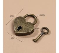 5pcs Stile Vintage Piccolo Metallo Lucchetto con Chiave per Legno Scatola Ferro