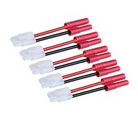 5pcs Tamiya Maschio a HXT 4.0mm Banana Femmina Connettore Cavo Adattatore per Redcat Racing Hexfly NiMH Caricabatteria