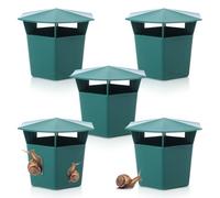 5PCS Trappola Di Lumache E Lumache,Catturanti Lumache,Riutilizzabile Trappole per Lumache Biologiche,Trappola Di Lumache E Lumache,Trappole per Lumache Birra,Protegge Orto Dalle Lumache (Verde)