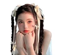 5pcs Trecce Clip per Capelli Per Matrimonio Sposa Nastro A Strati Nodo Arco Barrettes Capelli Coda Di Cavallo Barrettes Per Ragazze Adolescenti
