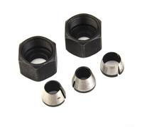 5pcs Trimmer Mandrino per Router Bit Shank Adattatore per Lavorazione Del Legno Incisione Taglio Macchine 6mm 6 35mm 8mm
