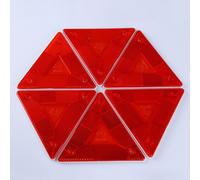 5PCS Truck Night Driving Coda Segnale di avvertimento Triangolo Cornice di