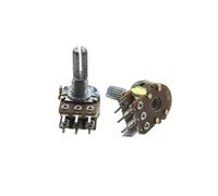 5PCS WH148 6pin Potenziometro Dual-gang B1K B2K B5K B10K B20K B50K B100K B500K Lunghezza albero 20MM 1K 2K 5K 10K 20K 50K ohm(500K Ohm)