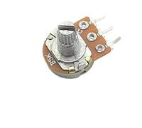 5PCS WH148 Potenziometro lineare a 3 pin da 15 mm 1K 2K 5K 10K 20K 50K 100K 250K 1M Kit potenziometri con dadi e rondelle(20K Ohm)