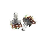 5PCS WH148 Potenziometro lineare a 3 pin da 15 mm 1K 2K 5K 10K 20K 50K 100K 250K 1M Kit potenziometri con dadi e rondelle(250K OHM)