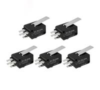 5PCS XV-152-2C25 Interruttore di finecorsa a leva dritta nero