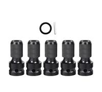 5pieces Adattatore Esagonale Converte 1/2 Pollice Azionamento Quadrato A 1/4 Esagono Per Lo Spazio Stretto Impatto Accessori Elettrici