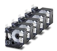5PK 24mm D1 Standard Tape Labels Compatibile con LabelManager 450D 500TS LabelWriter 450 Duo Printer per l'organizzazione di trasmissione