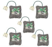 5PK Gatto Gattino Regalo di Natale Tempo per Tè Gatto Giocattolo Festivo Feli...
