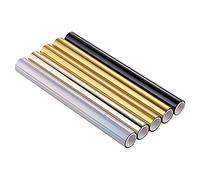 5Ppcs Glimmer Hot Foil, Metallic Variety 5 Pack Multi Color 19 cm x 5 metri Fiver Roller Hot Stamping FoilGold Foil,