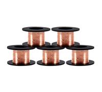 5Pz 0,1mm Filo di Rame Smaltato Filo di Avvolgimento del Magnete Filo Spessore 15m Lunghezza per il Collegamento o Saldatura Scopo, Naturale