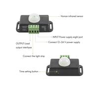 5PZ 12 24V 8A Interruttore Sensore di Movimento PIR Regolabile Automatico Modulo Interruttore Luce Rilevatore un Infrarossi IR per Striscia LED