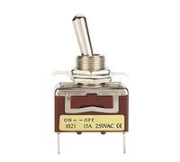 5pz 15A 250VAC Interruttore a Levetta Toggle Switch ON-OFF 2 Posizione 2 Pin Pulsante a Bilanciere Switch Interruttore a Levetta 2 Posizioni