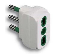 5PZ ADATTATORE 16A-16A BIPASSO FME BIANCO 2P+T 16A