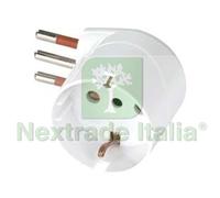 5PZ ADATTATORE SALVASPAZIO SCHUKO 90° 2P+T BIANCO 10A: