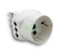 5PZ ADATTATORE TRIPLO 10A 10A+SCHUKO FME BIANCO 2P+T: