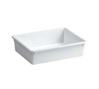 5PZ BACINELLA PER FRIGO IN POLIPROPILENE BIANCA - cm.35x25x10h. lt.5