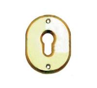 5PZ BOCCHETTE OVALI IN OTTONE LUCIDO PER CILINDRI SAGOMATI - mm.70x90h. spessore mm.4