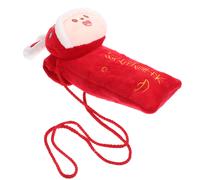 5Pz Borse Soldi Rosse in PP Cotton Con Testa Coniglio