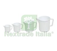 5PZ CARAFFE GRADUATE CON BECCO IN PLASTICA LT.5: