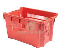 5PZ CASSA ORTOFRUTTA SALVASPAZIO ICS HDPE SEMICHIUSA CM 52X42 H.CM 29 (245):