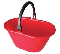 5PZ CESTA RACCOLTA OVALE MANICO FISSO ICS PPL ROSSO LT 20