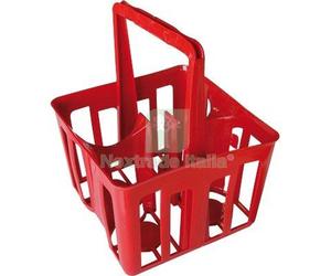 5PZ CESTELLO PORTA BOTTIGLIONI STEFANPLAST PLT POSTI 4 LT 2 CM 25X25 H.CM 32,5: