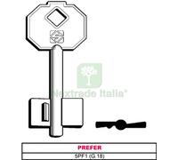 5PZ CHIAVE A DOPPIA MAPPA 5PF1 (G.VAS 5) PREFER: