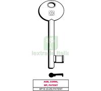 5PZ CHIAVE A MAPPA 6P1S (G.VAZ 0) PATENT AGB, CORNI, MP, PATENT: