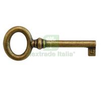 5PZ CHIAVI PER MOBILI MOD.33728 IN OTTONE FLORENCE MM.29X69 LUNGHEZZA GAMBO MM.: