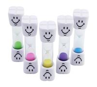 5Pz Clessidra Denti Bambini,Timer Visivo Con Sorriso,3 Minuti Conto Alla Rovescia Per Lavarsi I Denti,Giochi,Cucina,Ufficio