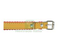 5PZ COLLARE PER CANI CUOIO FODERATO CM.33X1,2: