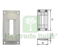 5PZ CONTROPIASTRA IN NYLON 06062 MM.46X93 SPESSORE MM.7,5 (06062):