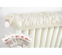 5PZ Copricalorifero Elasticizzato in Beige Estensibile da 40 a 80cm Ecrù Copri Termosifoni Tessuto Copri Calorifero in Stoffa Copritermosifone Stoffa in Cotone 100% Copricalorifero MADE IN ITALY