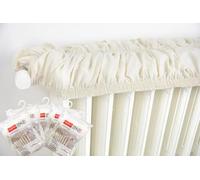 5PZ Copricalorifero Elasticizzato in Beige Estensibile da 80 a 140cm Ecrù Copri Termosifoni Tessuto Copri Calorifero in Stoffa Copritermosifone Stoffa in Cotone 100% Copricalorifero MADE IN ITALY