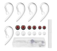 5pz da 6 mm bluetooth gancio a cuffia bluetooth clip silicone silicone multidimensionale auricolare a 360° ganci auricolari sostitutivi, con penna di pulizia multifunzionale auricolari(11/12/13mm)