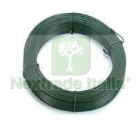 5PZ FILO PLASTIFICATO VERDE IN MATASSE MT.100 N°16 FILO Ø MM.2,8 PER TENSIONE: