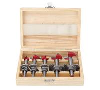 5Pz Forstner Set di punte per trapano Utensile da taglio per legno 15/20/25/30/35 mm