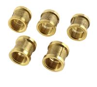 5pz G1/2" Female Thread Brass Straight Pipe Fitting Connector