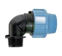 5PZ GOMITO A 90Â° CON DERIVAZIONE MASCHIO Ã˜ 16 X 1 2: