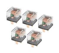 5pz Impermeabile Relè DC 12V 60A, 4 Pin Relè Auto Carica Custodia
