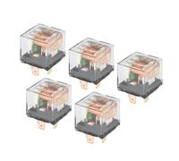 5pz Impermeabile Relè DC 24V 60A, 4 Pin Relè Auto Carica Custodia