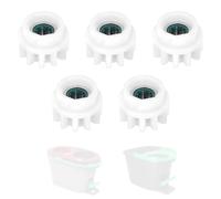 5pz Ingranaggi del Secchio del Mocio Rotante Compatibili con OCedar Easywring Secchio Sistema, Ingranaggi di Ricambio per il Fissaggio della Maggior Parte dei Secchi per Mocio Rotanti(Bianco)