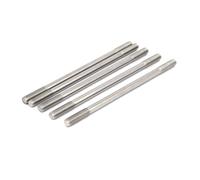5pz inossidabile doppia filettatura estremità tenuta asta spinta M10x200mm