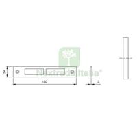5PZ ISEO ART. 038.080 CONTROPIASTRA X ART. 981 983: