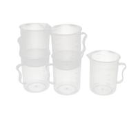 5pz Laboratorio Cucina 250 Ml Misurino Coppe Maniglia Beccuccio Contenitore