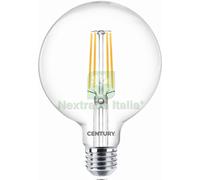 5PZ LAMPADA A FILAMENTO LED GLOBO E27 LUCE CALDA 8 W 1.055 LUMEN: