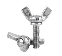 5Pz M5 DIN316 Bulloni in Acciaio a Vite a Farfalla Set di Assortimento in Acciaio Inox 304, Filettatura Completa, Finitura Semplice(M5*20mm)
